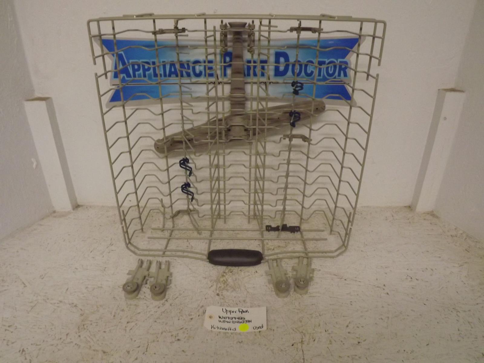 KitchenAid Dishwasher W10727422 WPW10462394 Upper Rack Used KitchenAid Dishwasher W10727422 WPW10462394 Upper Rack Used